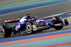 RB's New Zealander driver Liam Lawson races during the first practice session of the Qatari Formula One Grand Prix at the Lusail International Circuit in Lusail, north of Doha, on November 29, 2024. 
Giuseppe CACACE / AFP