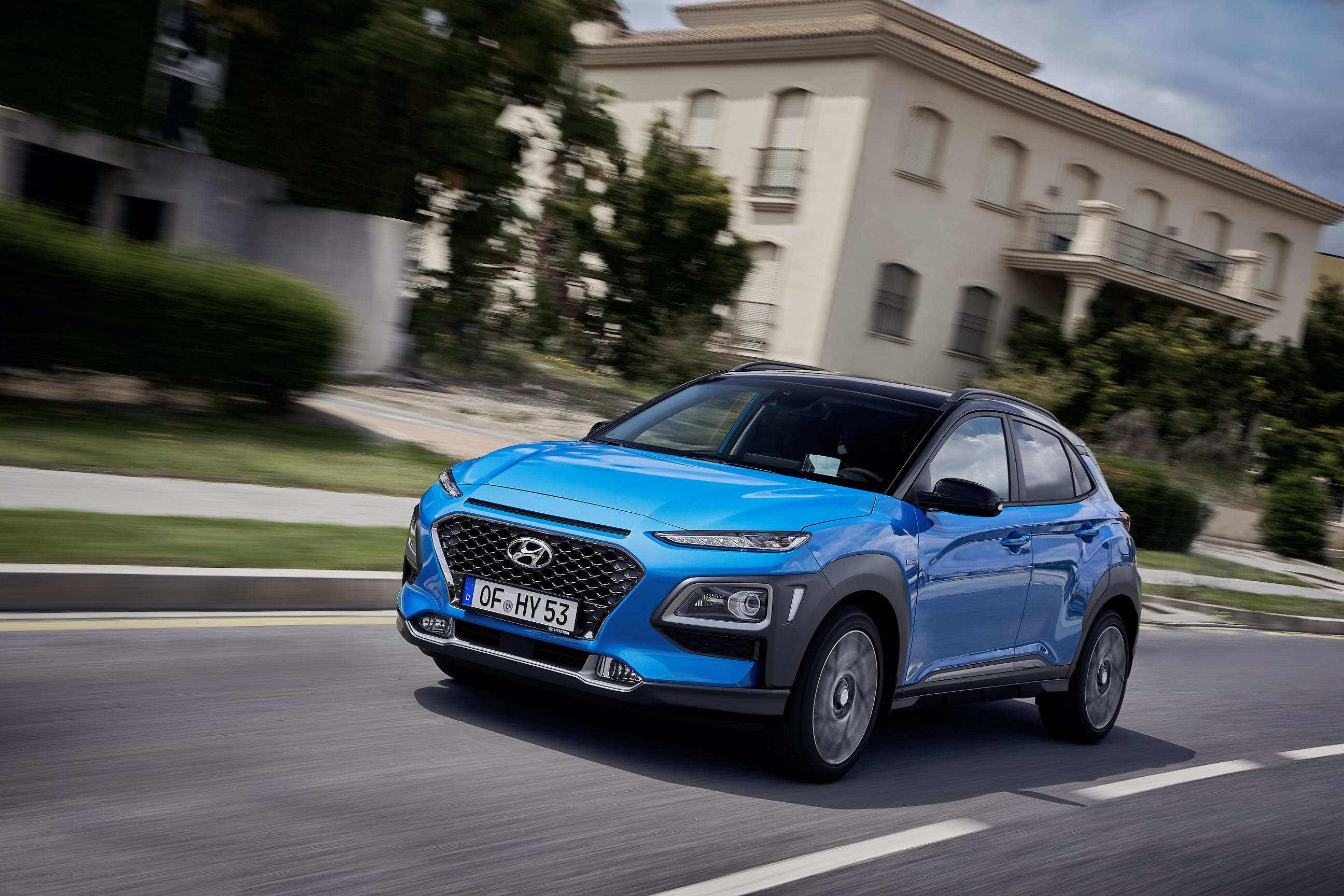 Hyundai Kona Hybrid met fors kleinere tank